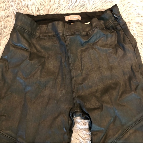 DL1961 Women’s 29 Haven Coated Asphalt High Rise Legging  Black Jean Witchy - Picture 3 of 16